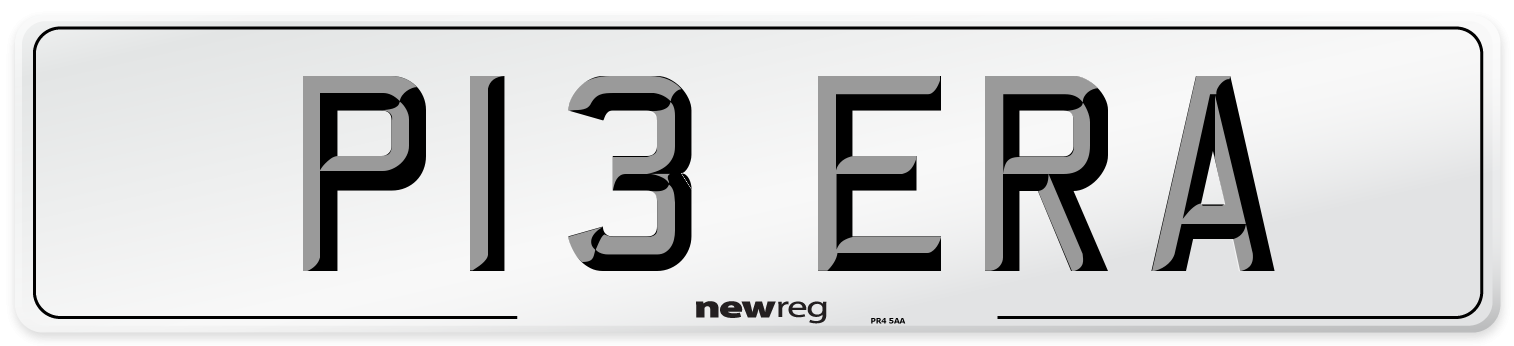 P13 ERA Number Plate from New Reg